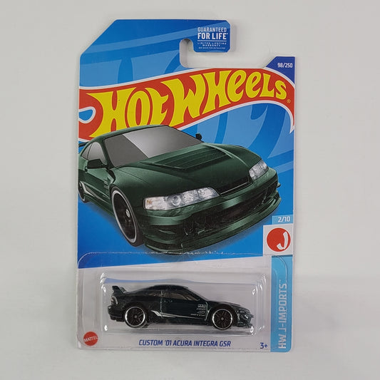 Hot Wheels - Custom '01 Acura Integra GSR (Metalflake Dark Green)