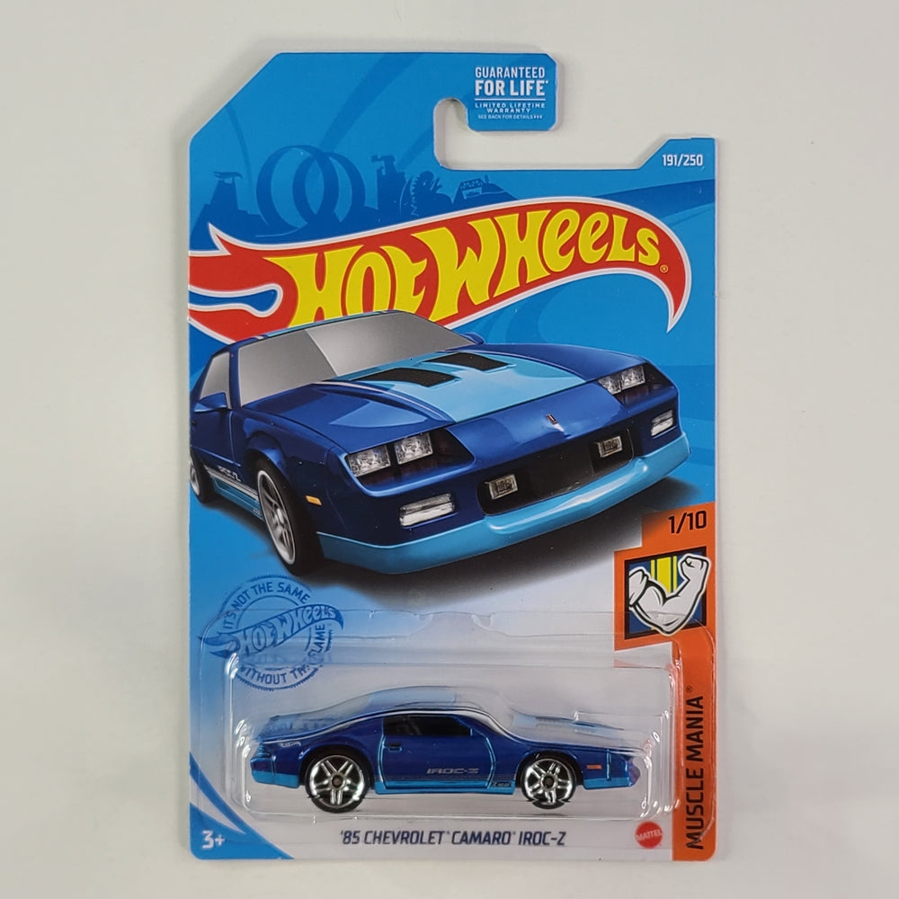 Hot Wheels - '85 Chevrolet Camaro IROC-Z (Metalflake Blue)