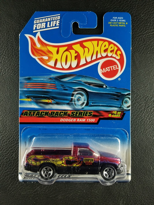 Hot Wheels - Dodge Ram 1500 (Red) [4/4 - Attack Pack Series]