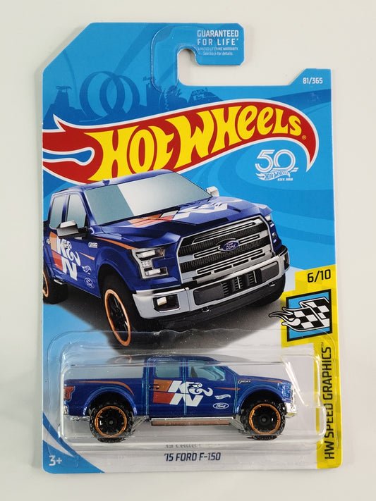 Hot Wheels - '15 Ford F-150 (Metalflake Blue)