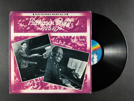 Ferninand "Jelly Roll' Morton, James P. Johnson, Clarence "Pinetop" Smith - Piano in Style (1926-1930) (1980, LP)