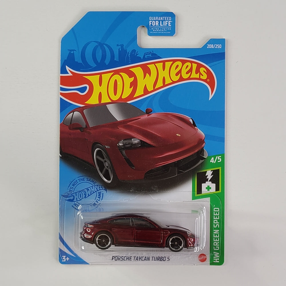 Hot Wheels - Porsche Taycan Turbo S (Metalflake Dark Red)