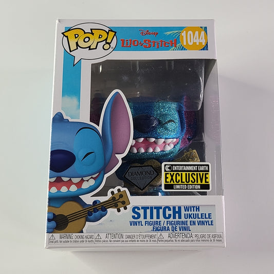 Funko Pop! - Stitch With Ukulele #1044 [Diamond Collection] [Entertainment Earth Exclusive] [Limited Edition]