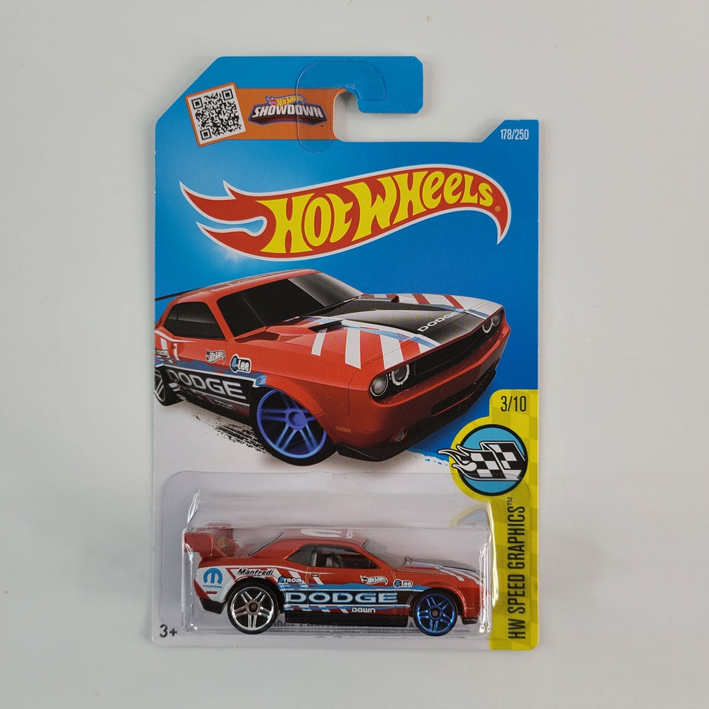 Hot Wheels - Dodge Challenger Drift Car (Metalflake Red)