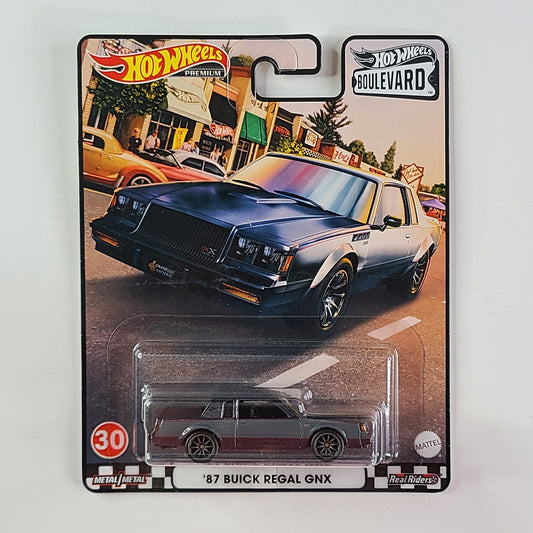 Hot Wheels Premium Real Riders - '87 Buick Regal GNX (Metalflake Dark Gray)
