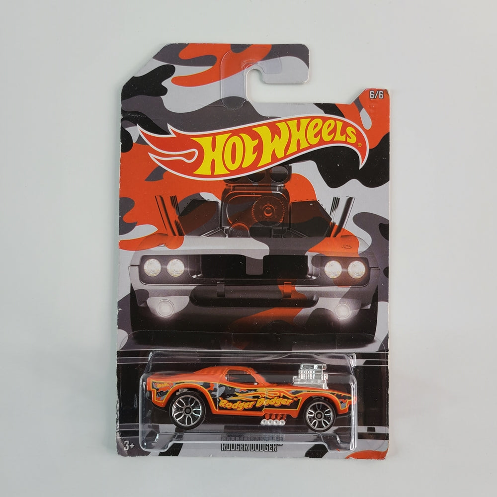 Hot Wheels - Rodger Dodger (Orange) [Camouflage Series (2016) - 6/6] [Walmart Exclusive]