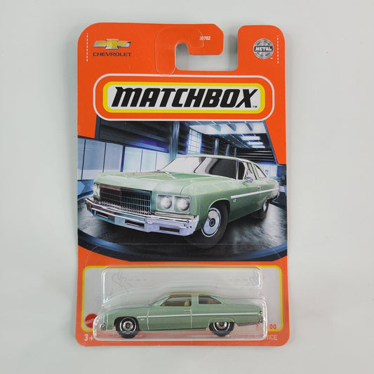 Matchbox - 1975 Chevy Caprice (Metalflake Light Green) [1-100: MBX Showroom - 86/100 (2021)]