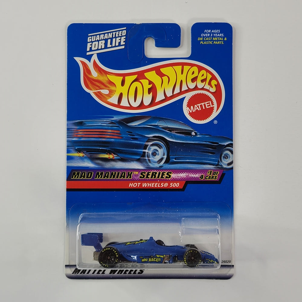 Hot Wheels - Hot Wheels 500 (Blue) [Mad Maniax Series (2000) - 1/4]