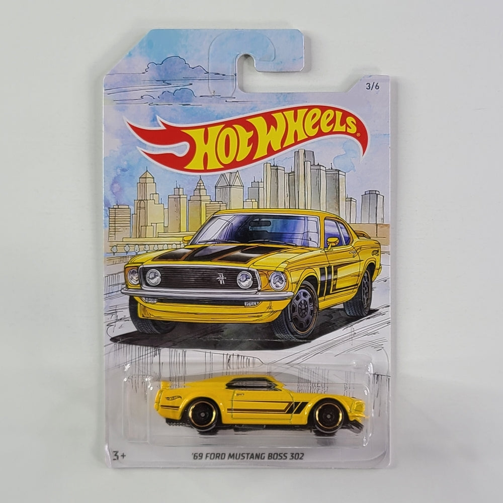 Hot Wheels - '69 Ford Mustang Boss 302 (Yellow) [Walmart Exclusive]