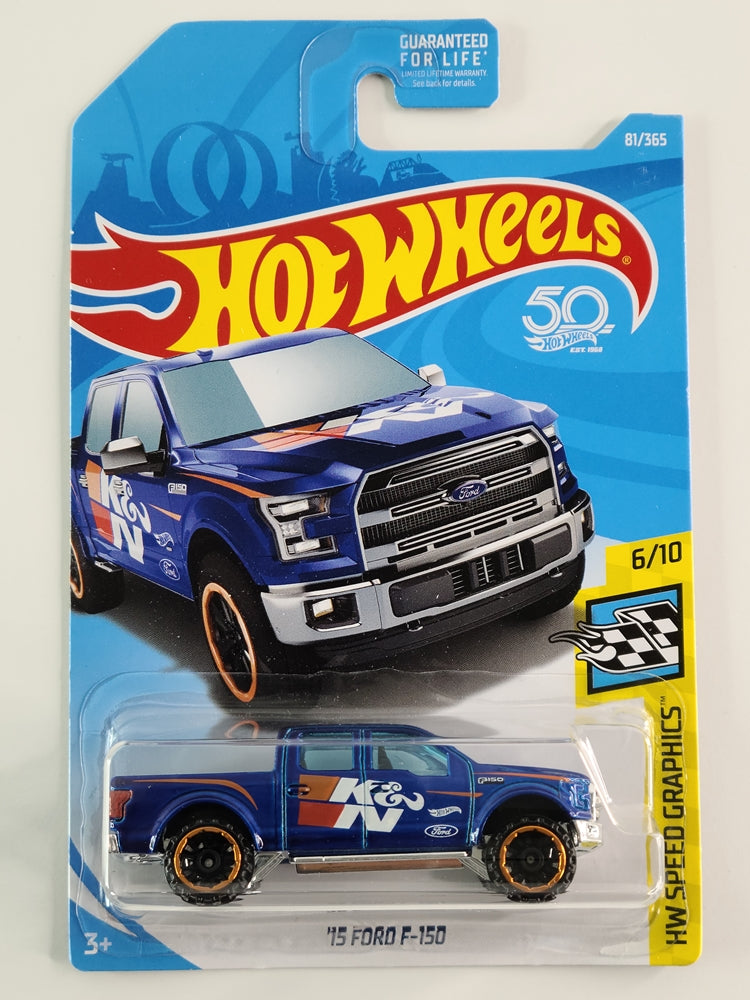 Hot Wheels - '15 Ford F-150 (Metalflake Blue) – Throwback Collectibles