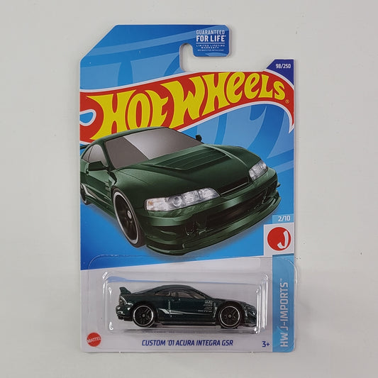 Hot Wheels - Custom '01 Acura Integra GSR (Metalflake Dark Green)