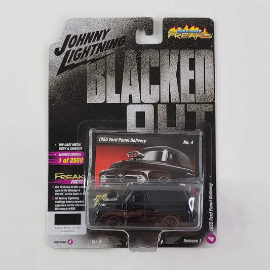 Johnny Lightning - 1955 Ford Panel Delivery ("Musta Blown a Fuse" Gloss Black) [Limited Edition - 1 of 2500]