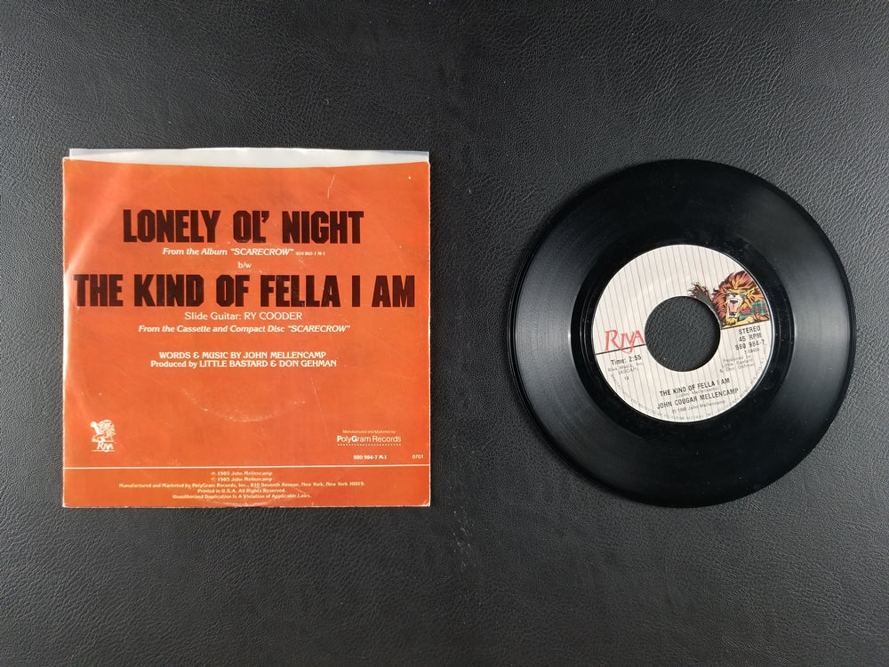 John Cougar Mellencamp - Lonely Ol' Night (1985, 7'' Single)