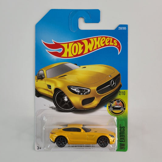 Hot Wheels - '15 Mercedes-AMG GT (Yellow) [HW Exotics Mini Collection (2017) - 2/10] [Card Variant]