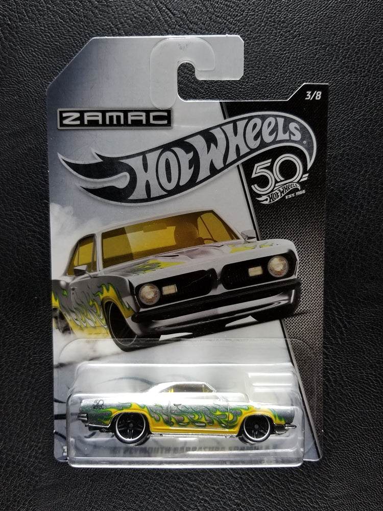 Hot Wheels - '68 Plymouth Barracuda Formula S (ZAMAC) [3/8 - 2018 HW 50th Zamac Flames]