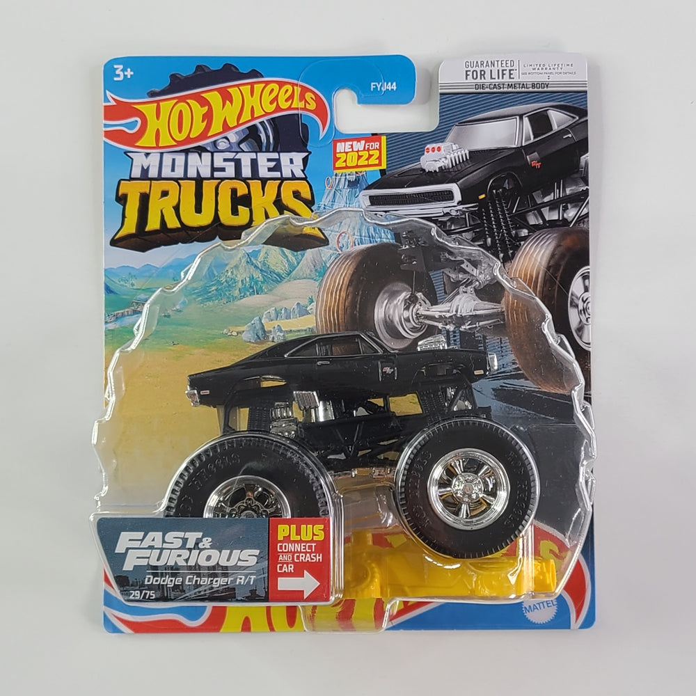 Hot Wheels Monster Trucks - Dodge Charger R/T (Black) [New for 2022]