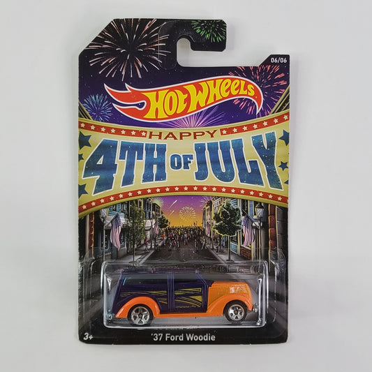 Hot Wheels - '37 Ford Woodie (Dark Blue) [Kroger Exclusive]