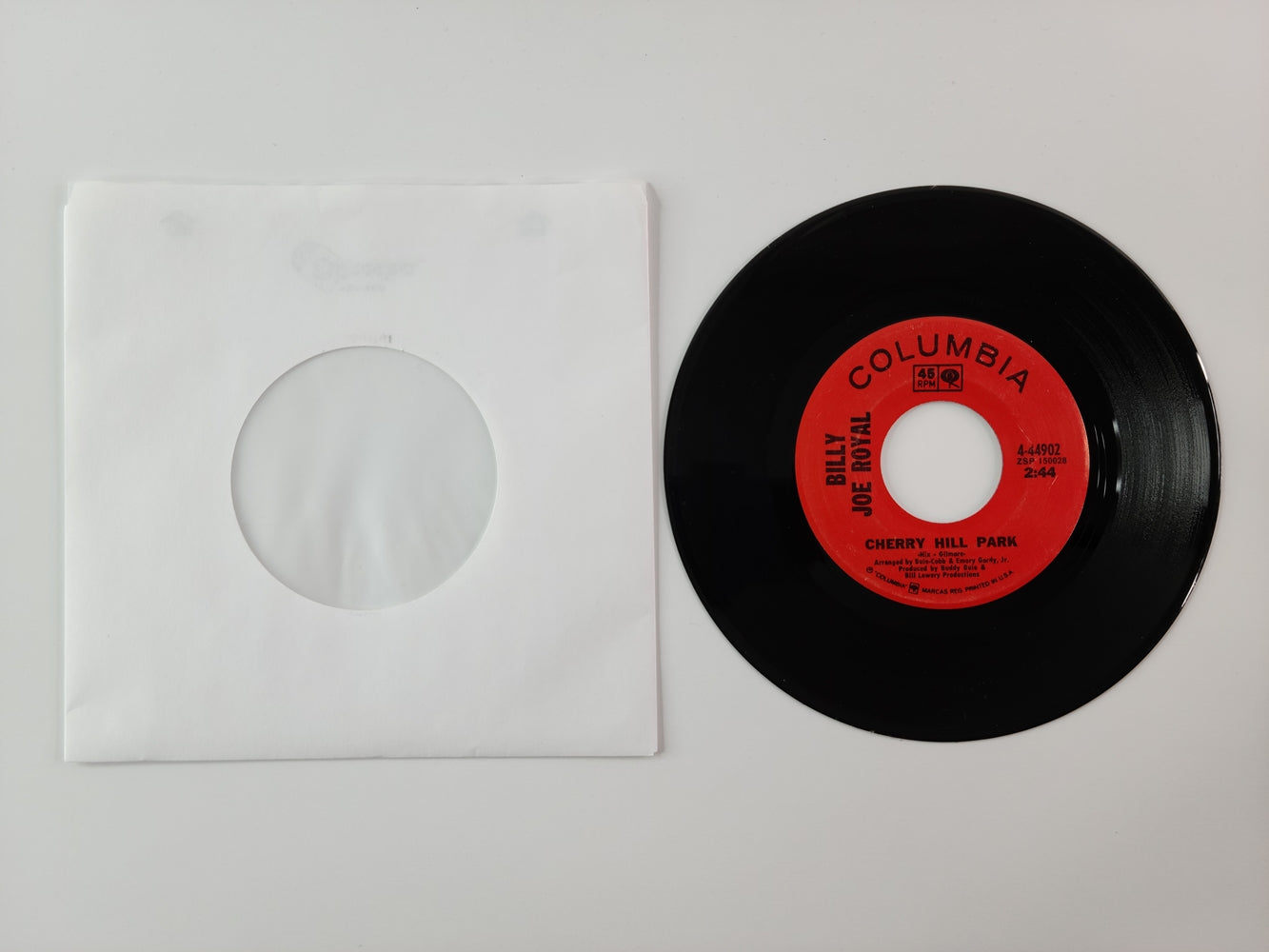 Billy Joe Royal - Cherry Hill Park (1969, 7'' Single)