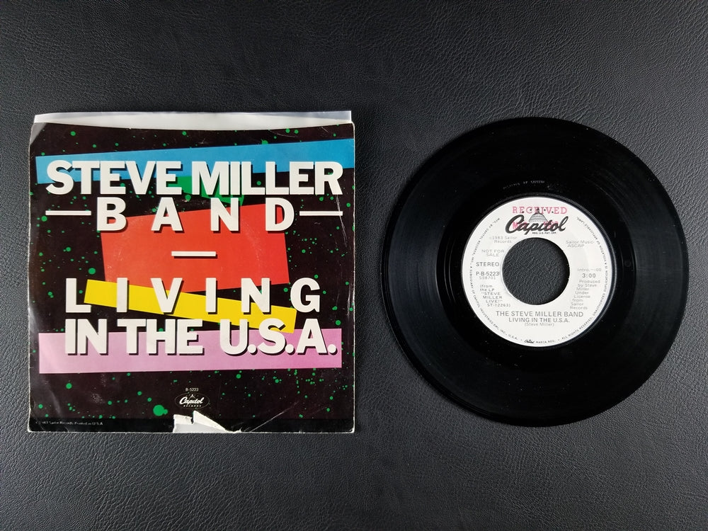 Steve Miller Band - Living in the U.S.A. (1983, 7'' Single) [PROMO]