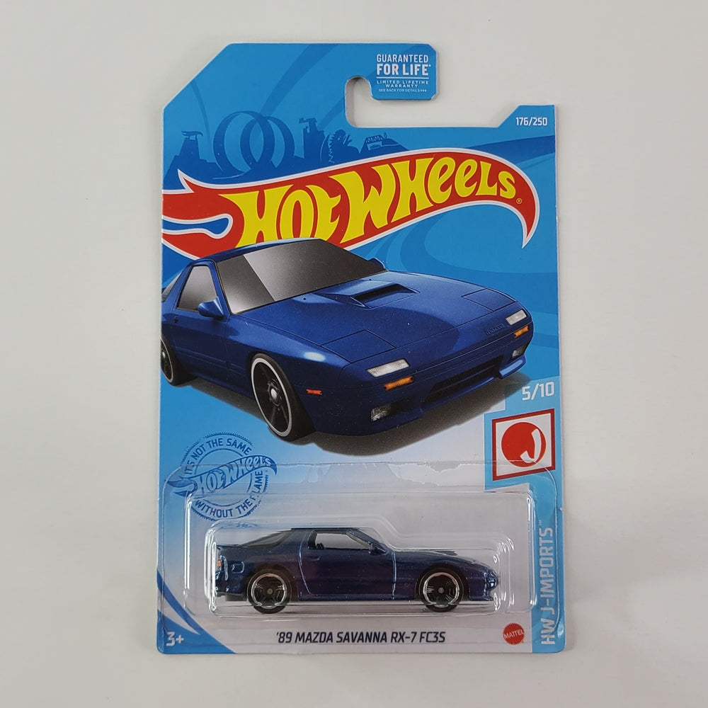 Hot Wheels - '89 Mazda Savanna RX-7 FC3S (Metalflake Navy Blue)