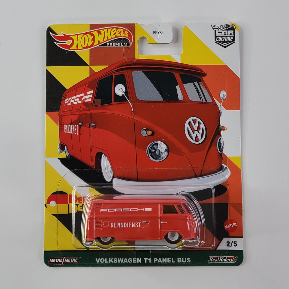 Hot Wheels Premium - Volkswagen T1 Panel Bus (Red)