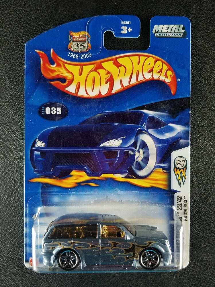 Hot Wheels - Boom Box (Metallic Blue/Grey) [23/42 - HW 2003 First Editions]