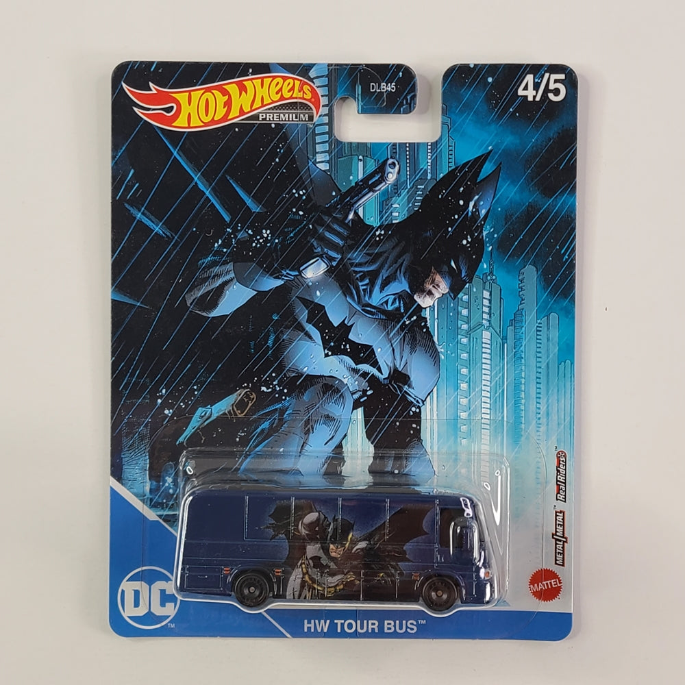 Hot Wheels Premium Real Riders - HW Tour Bus (Metallic Light Blue)