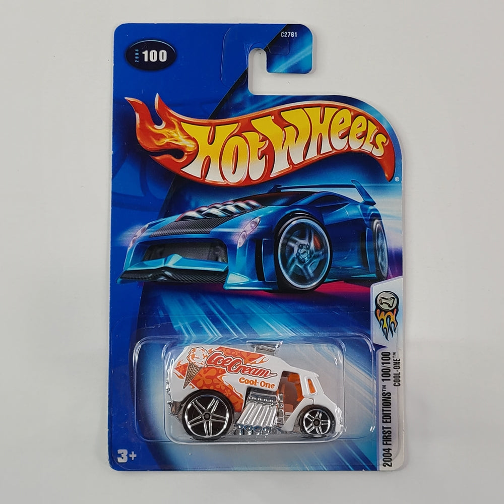 Hot Wheels - Cool-One (White) [2004 First Editions - 100/100]
