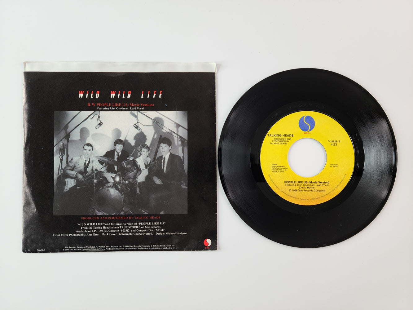 Talking Heads - Wild Wild Life (1986, 7" Single)