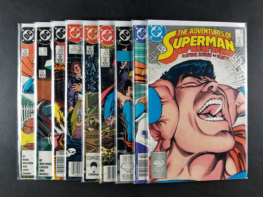 The Adventures of Superman #430-438 Set (DC, 1987-88)