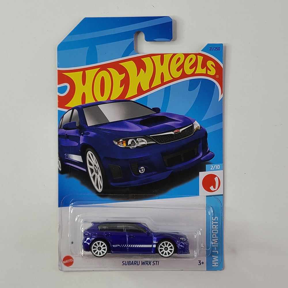 Hot Wheels - Subaru WRX STI (Metalflake Blue) [Card Variant]