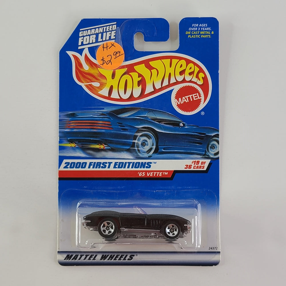 Hot Wheels - '65 Vette (Metallic Black)