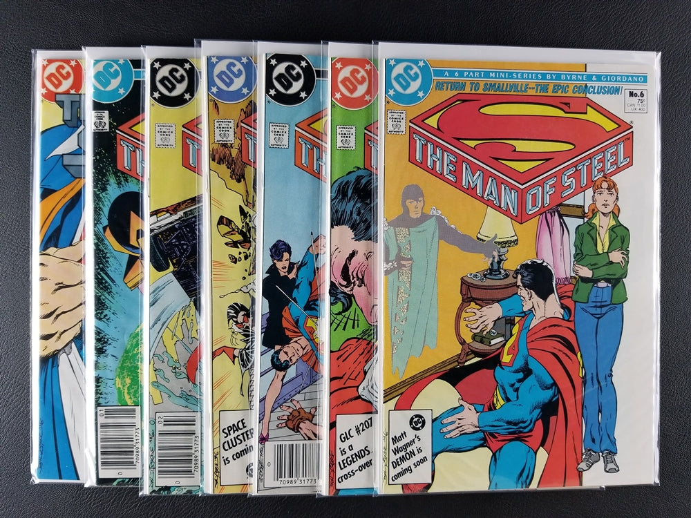 The Man of Steel #1A, 1B, 2, 3, 4, 5, 6 Set (DC, 1986)