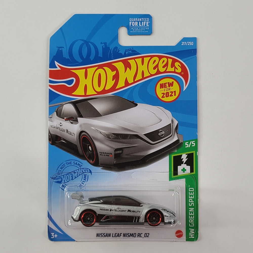 Hot Wheels - Nissan Leaf NISMO RC_02 (Metalflake Silver) [HW Green Speed Mini Collection (2021) - 5/5] [New for 2021]