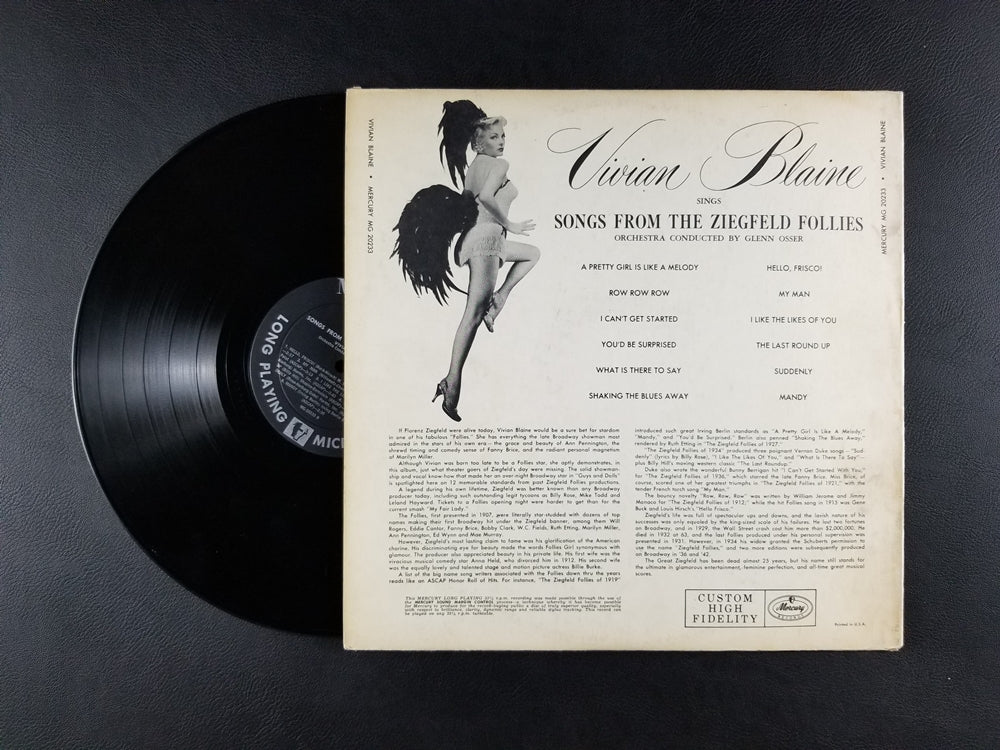 Vivian Blaine - Songs from the Ziegfeld Follies (1956, LP)