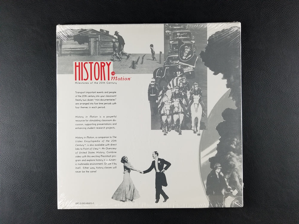 History in Motion: Milestones of the 20th Century (Laserdisc) [SEALED]