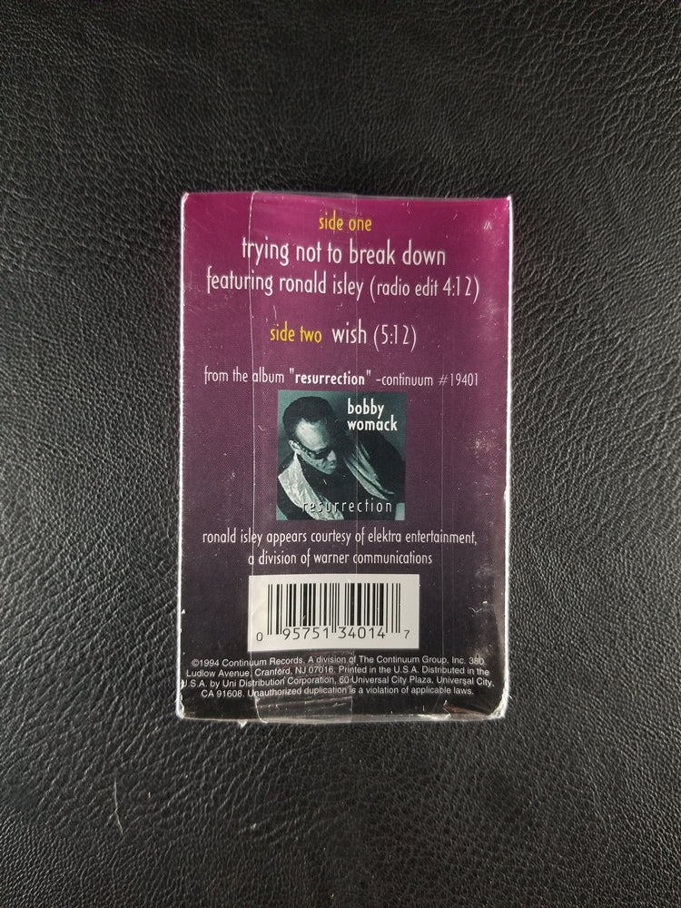 Bobby Womack - Trying Not to Break Down (1994, Cassette Single) [SEALED]