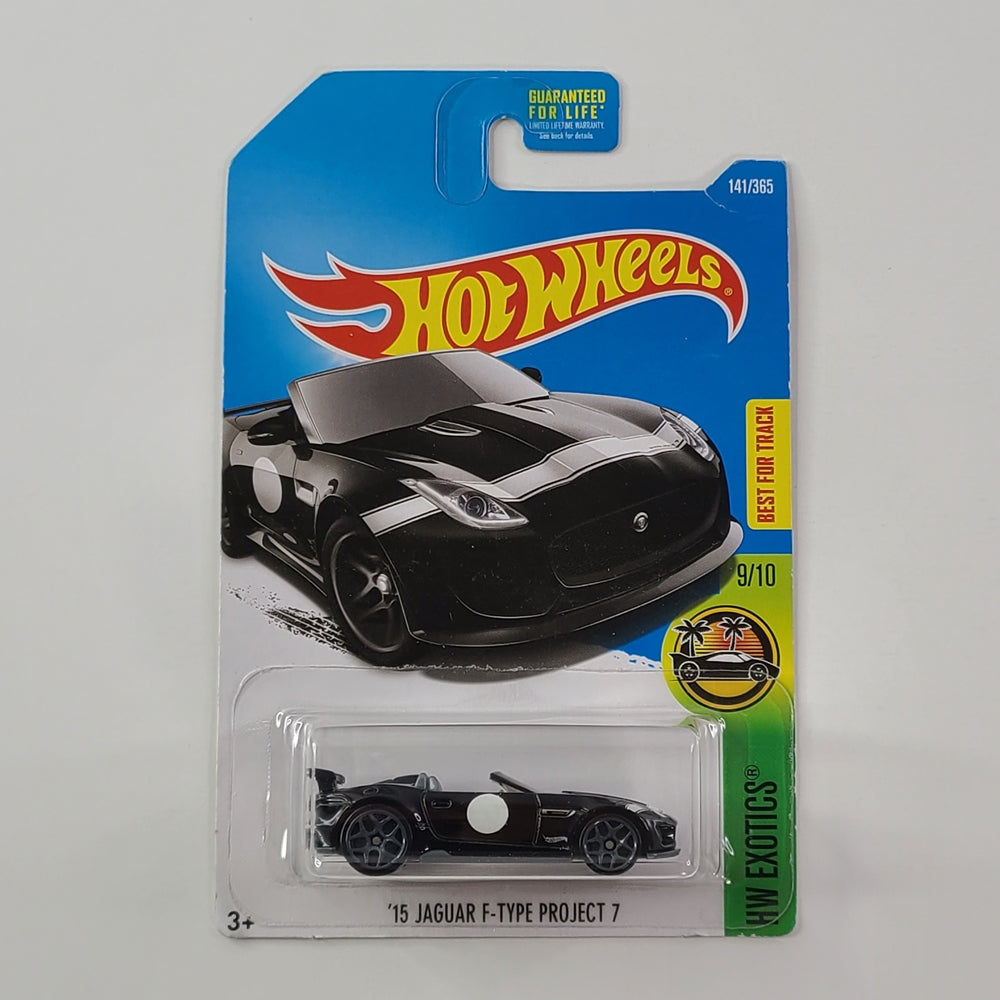 Hot Wheels - '15 Jaguar F-Type Project 7 (Black) [HW Exotics Mini Collection (2017) - 9/10]