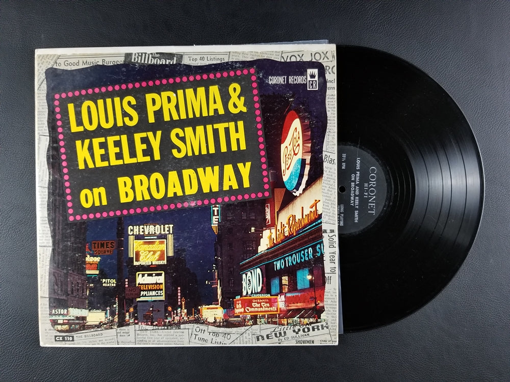 Louis Prima & Keeley Smith - Louis Prima & Keeley Smith on Broadway (1959, LP)