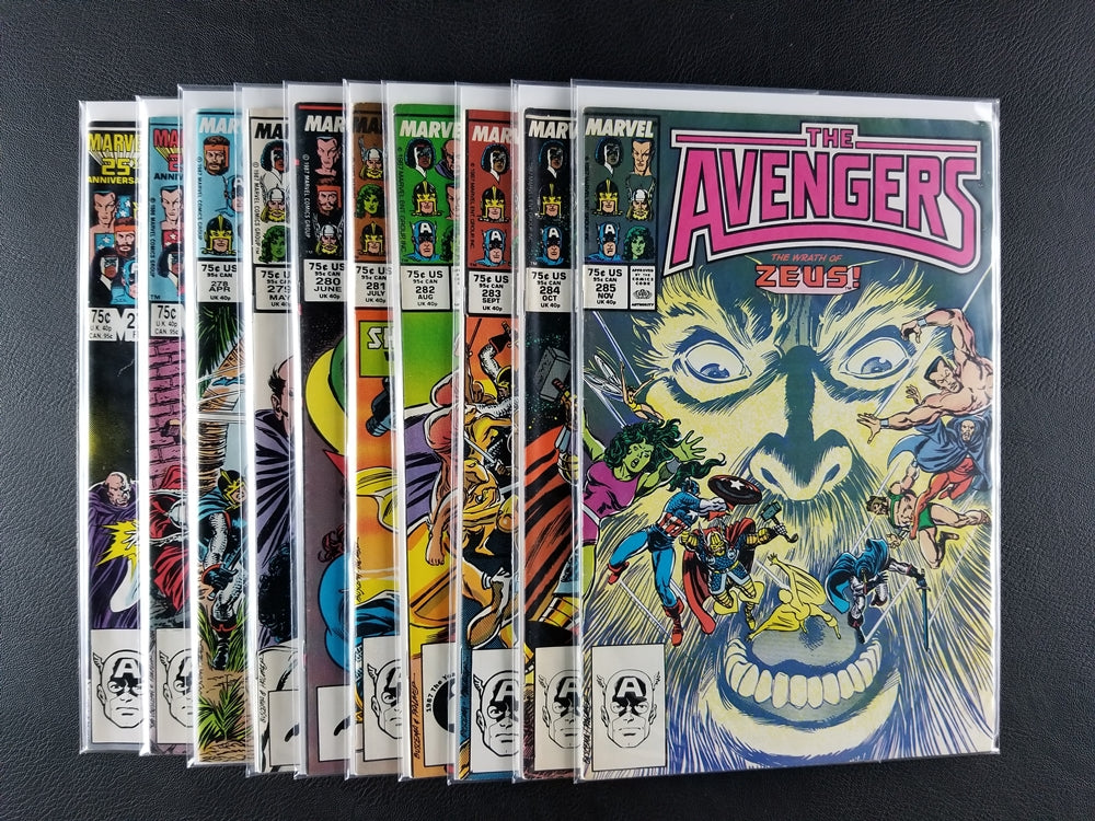 The Avengers [1st Series] #276-285 Set (Marvel, 1987)