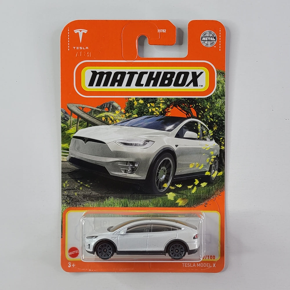 Matchbox - Tesla Model X (Metalflake White)