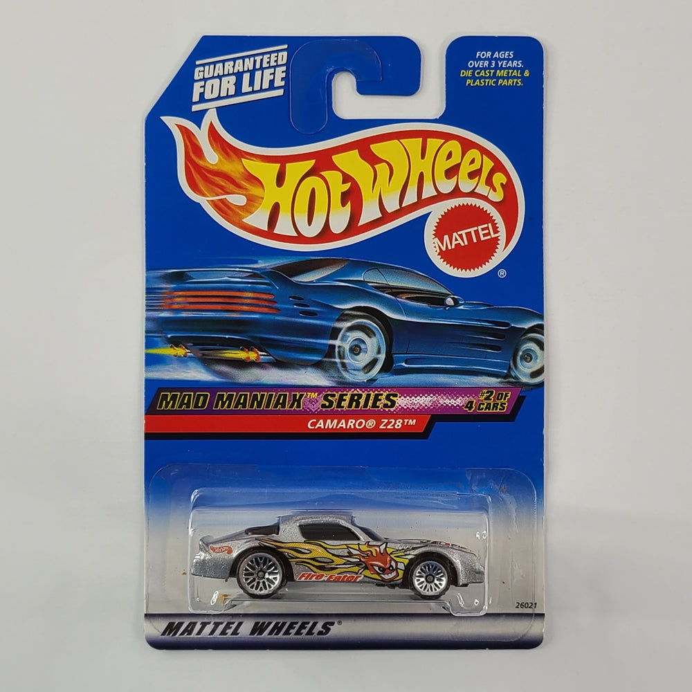 Hot Wheels - Camaro Z28 (Silver) [Mad Maniax Series (2000) - 2/4]