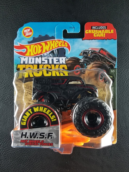 Hot Wheels Monster Trucks - Hot Wheels Special Forces (Dark Grey) [63/75 - 2020 Monster Trucks]