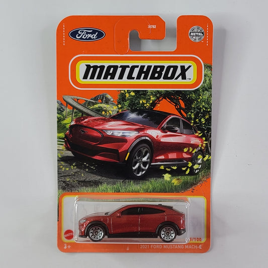 Matchbox - 2021 Ford Mustang Mach-E (Metalflake Red)