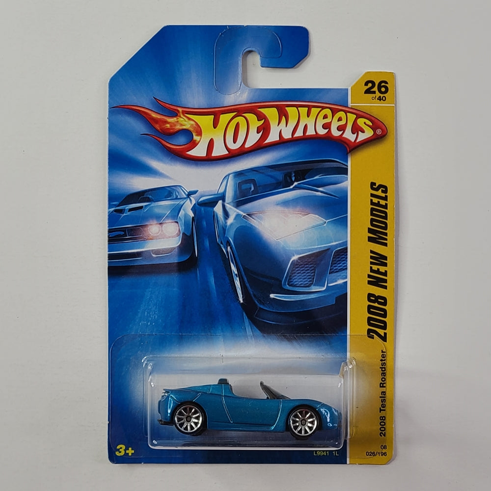 Hot Wheels - 2008 Tesla Roadster (Electric Blue)