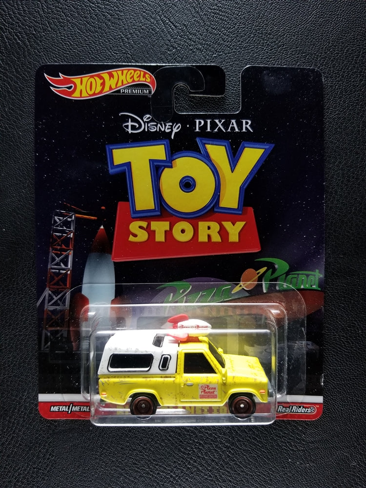 Hot Wheels Premium - Pizza Planet Truck (Flat Yellow)