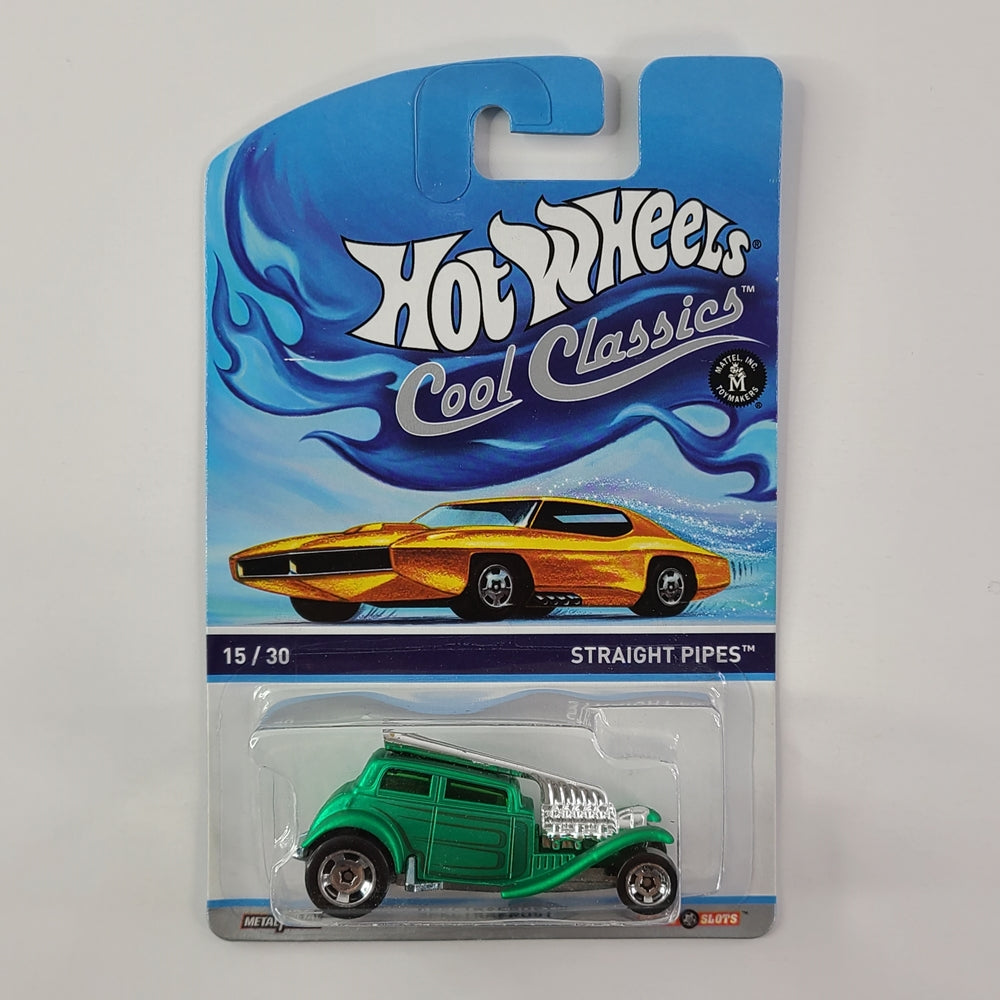 Hot Wheels - Straight Pipes (Spectrafrost Green) [Hot Wheels Cool Classics - Series 2 (2014) - 15/30]