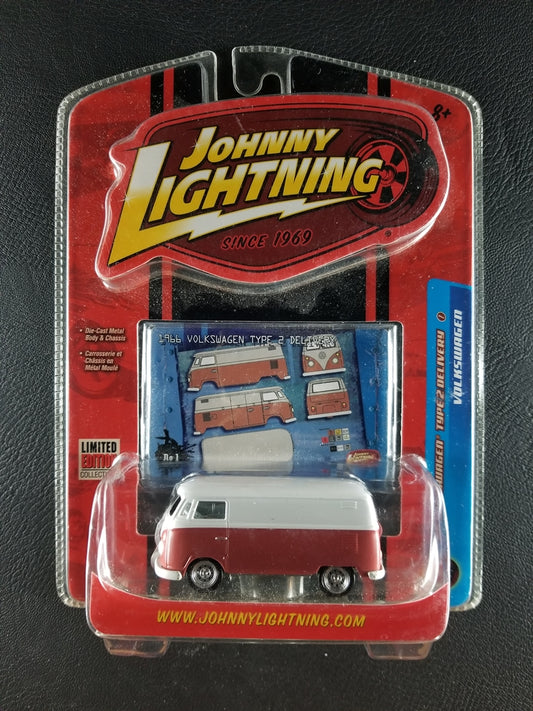 Johnny Lightning - '66 Volkswagen Type 2 Delivery (White/Brown)