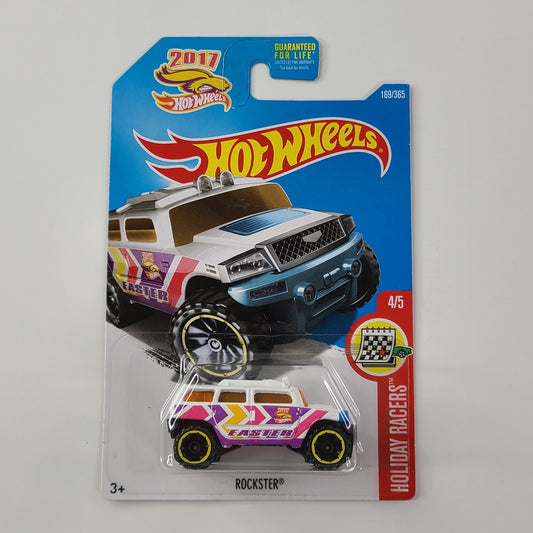 Hot Wheels - Rockster (White) [Holiday Racers Mini Collection (2017) - 4/5]