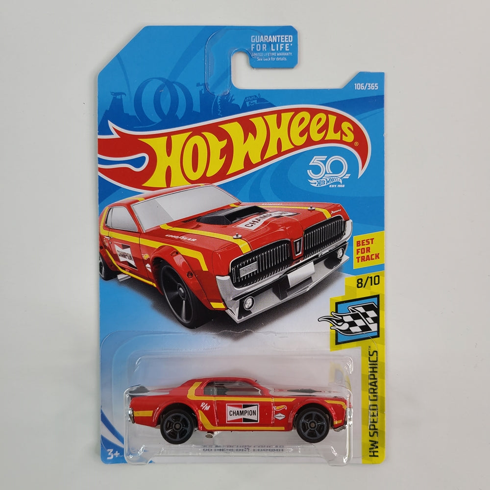 Hot Wheels - '68 Mercury Cougar (Red) [HW Speed Graphics Mini Collection (2018)